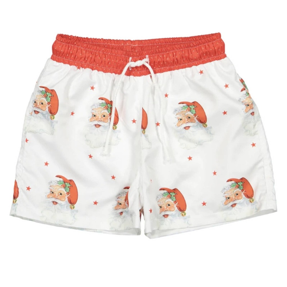 Sal & Pimenta Beach Santa Swim Trunks Size 5T